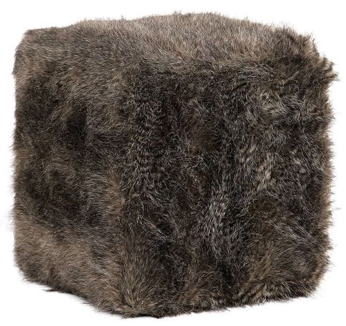 Uttermost® Jayna Charcoal Brown Ottoman