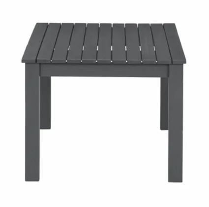 Fynnegan Gray Outdoor Loveseat with Table Set 5