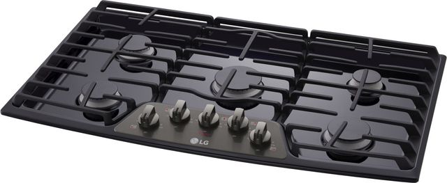 LG 36” Black Stainless Steel Gas Cooktop 2