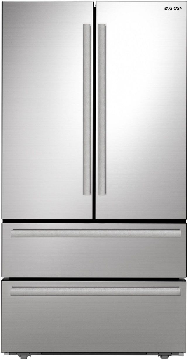 Sharp® 22.5 Cu. Ft. Stainless Steel Counter Depth French 4-Door Refrigerator