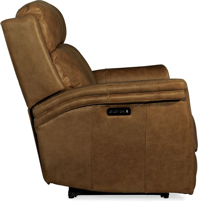 Hooker® Furniture MS Poise Venerando Latte Power Recliner Loveseat with Power Headrest 3