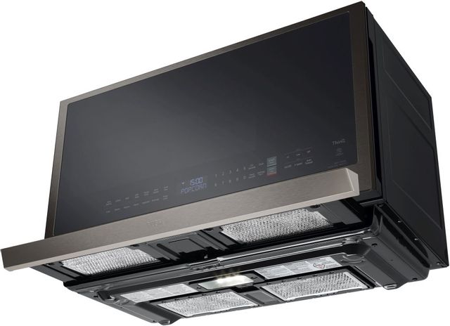 LG 2.1 Cu. Ft. PrintProof™ Black Stainless Steel Over The Range Microwave 5