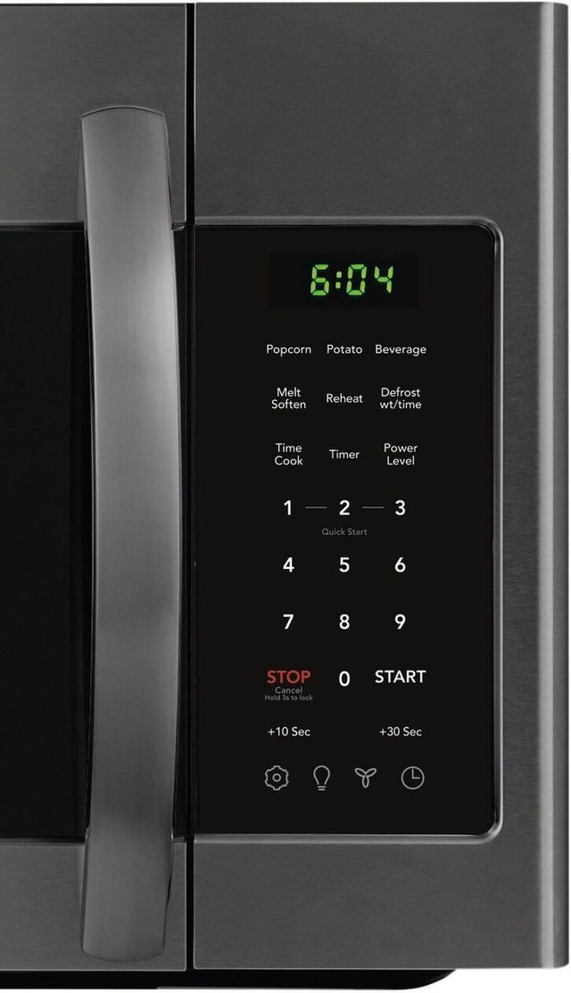 Frigidaire® 1.8 Cu. Ft. Black Stainless Steel Over The Range Microwave 4