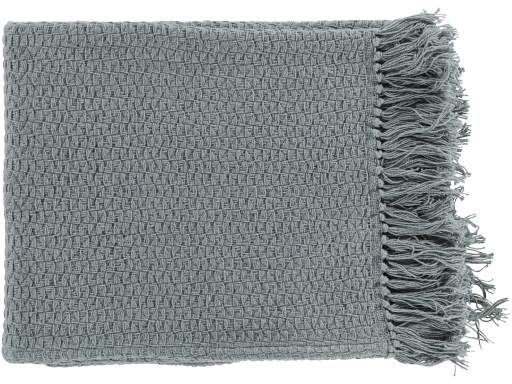 Surya Tressa Medium Gray 50" x 60" Throw Blanket 0