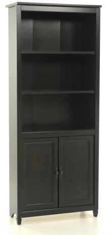 Sauder black online bookcase