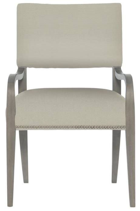 Bernhardt Moore Weathered Greige/Gray Arm Chair