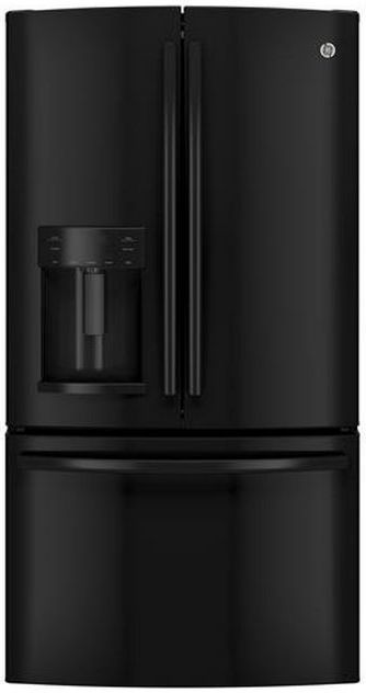 GE® 27.7 Cu. Ft. French Door Refrigerator-Black