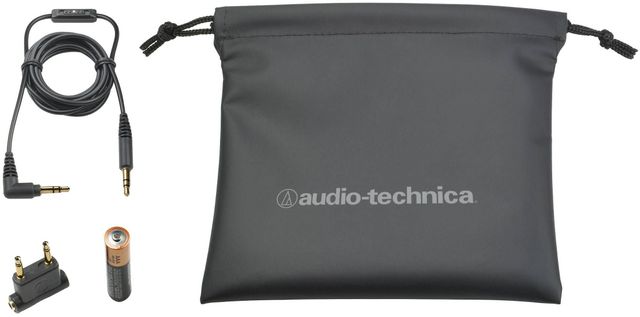 Audio-Technica® QuietPoint® Black Noise-Cancelling On-Ear Headphones 2