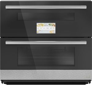 Café™ Minimal Series 30" Platinum Glass Double Electric Wall Oven