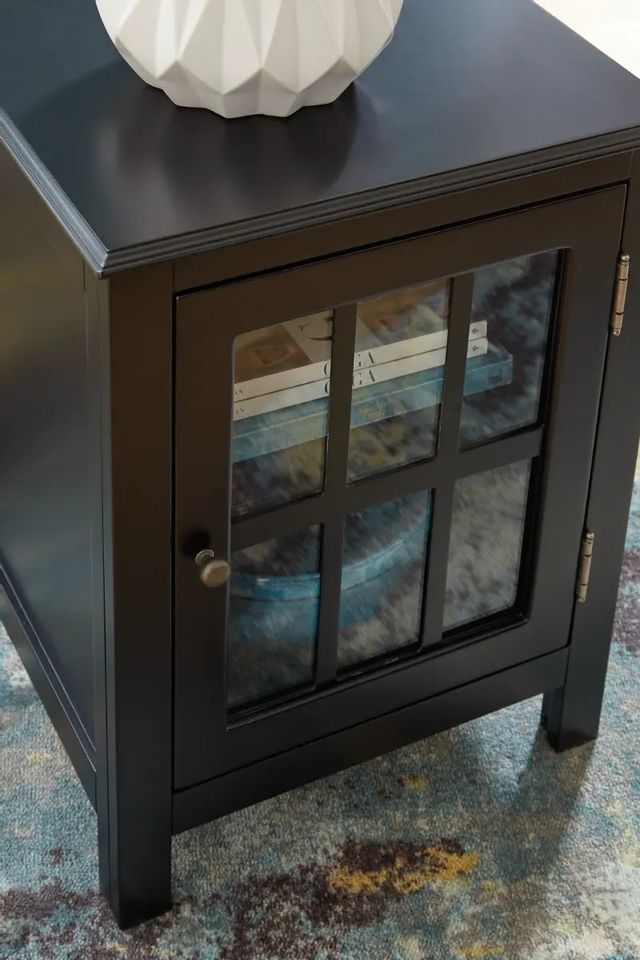 Signature Design by Ashley® Opelton Black Accent Cabinet 5