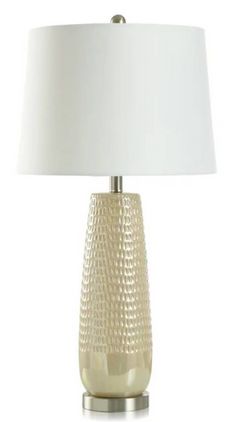 Stylecraft Starlite Creme/White Table Lamp 