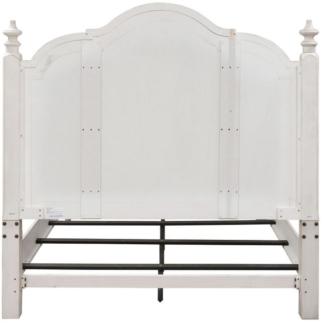 Liberty Furniture Farmhouse Reimagined 4 Piece Antique White Queen Poster Bed Set 2