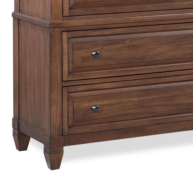 Aspenhome Thornton Sienna King Bed, Dresser, Mirror with Jewelry Storage, Chest and 1 Nightstand 23