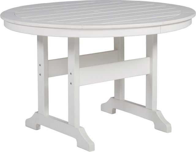 Signature Design by Ashley® Crescent Luxe White Outdoor Dining Table-0