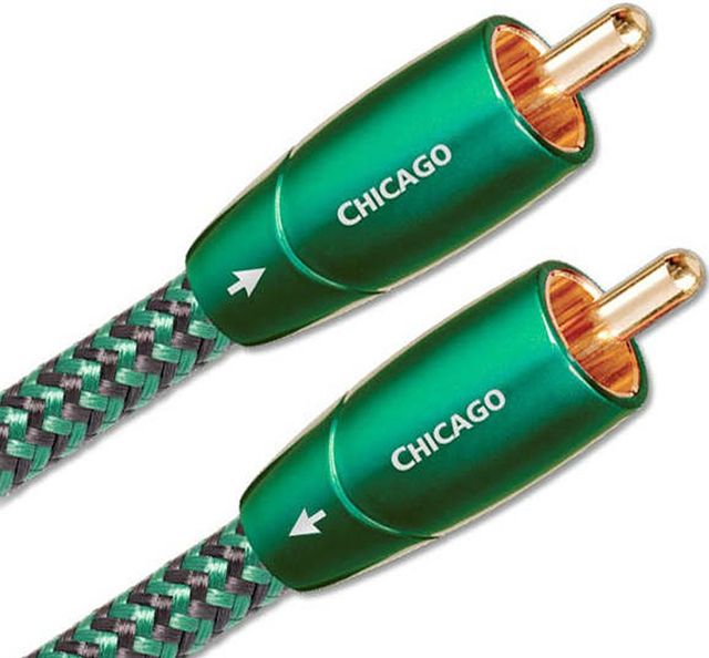 AudioQuest® Chicago 3.0 m Green RCA Interconnect Analog Audio Cable 