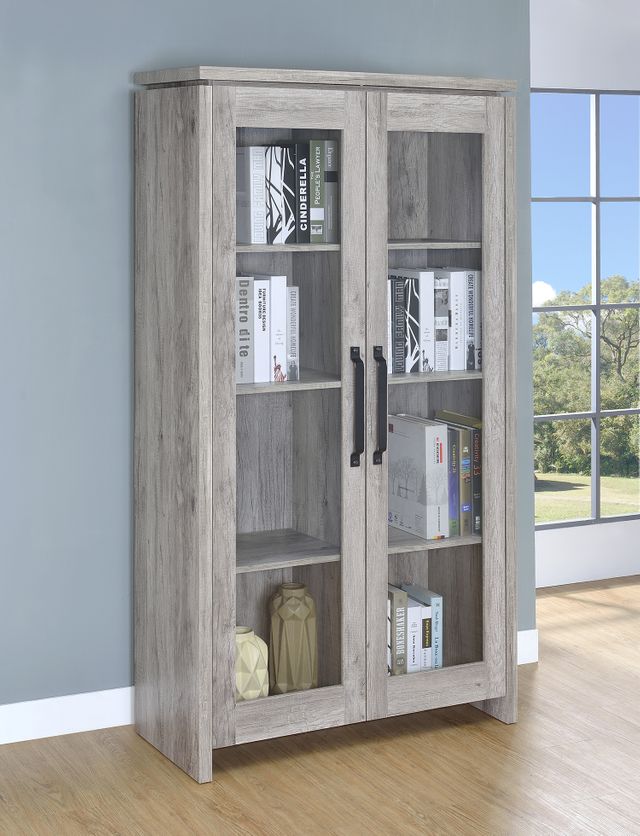 Coaster® Grey Driftwood 2-Door Tall Cabinet 5