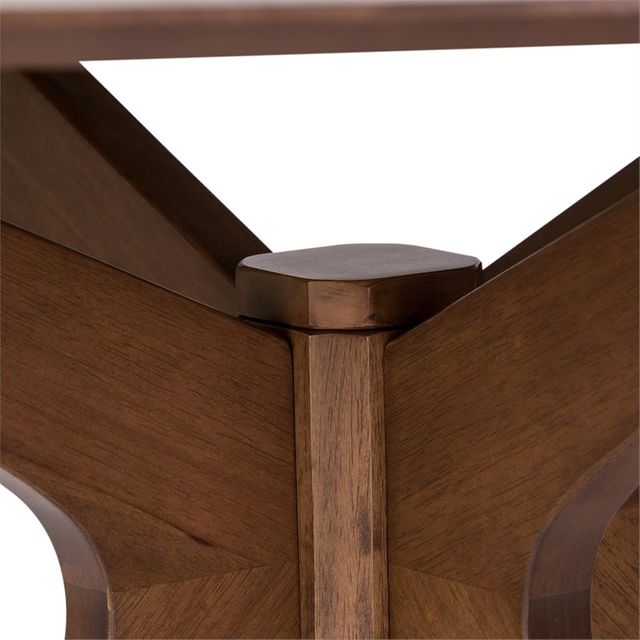 Liberty Furniture Space Savers Satin Walnut Round Pedestal Table 2