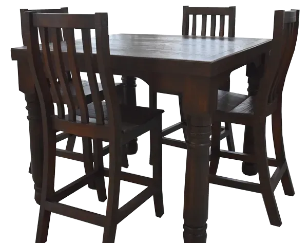 TEXAS RUSTIC HIGH TOP DINING TABLE (SET)