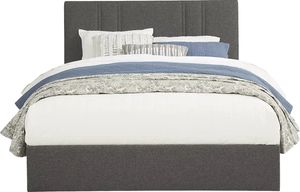 Aubrielle Gray King Upholstered Bed