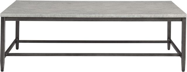 Signature Design by Ashley® Shybourne Gray/Aged Bronze Coffee Table-1