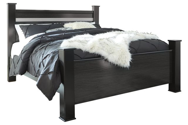 Signature Design by Ashley® Starberry Black Queen Poster Bed-0