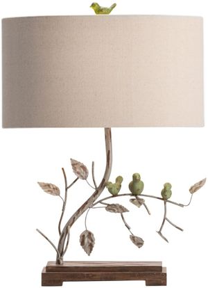 Crestview Collection Ella Beige/Brown/Light Green Table Lamp