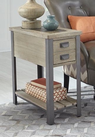 Null Furniture Brown Chairside End Table 1