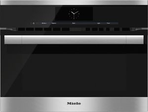 Miele 24" Clean Touch Steel Built in Wall Oven