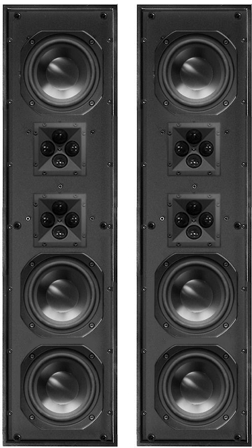 James Loudspeaker® 5.25" White 2-Way Dual Monaural Sound Bar Speaker (Pair)