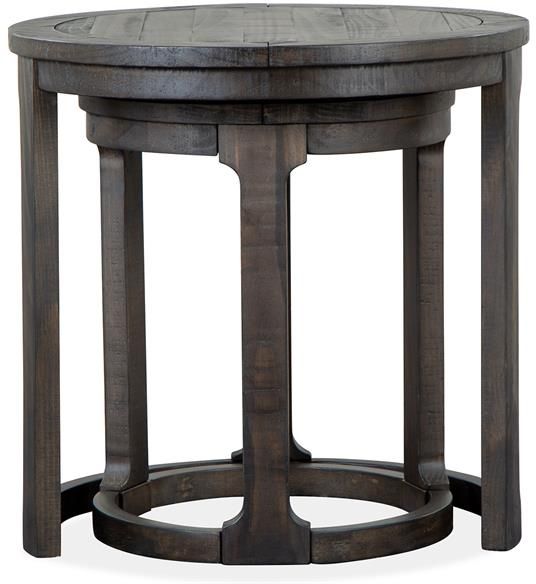 Magnussen Home® Boswell Peppercorn Nesting End Table 1