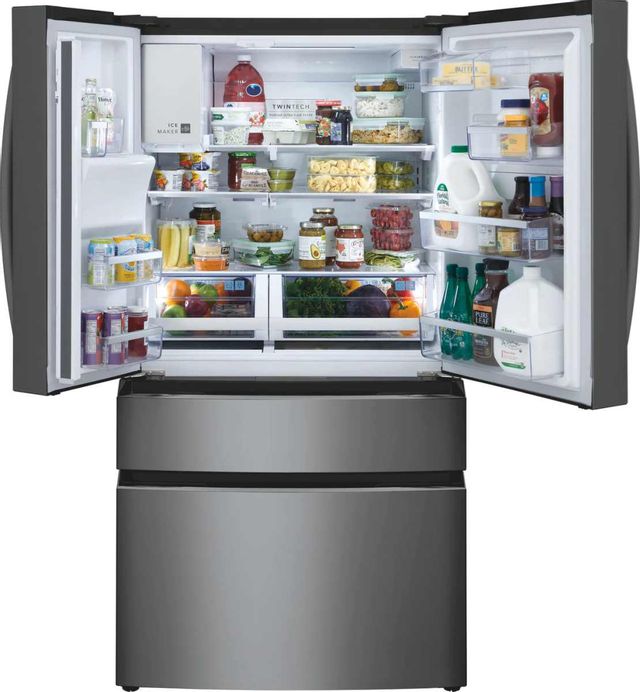 Frigidaire Gallery® 21.5 Cu. Ft. Smudge-Proof® Black Stainless Steel 36" Counter-Depth French Door Refrigerator 6