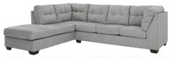 Benchcraft® Falkirk 2-Piece Steel Gray Sectional with Chaise