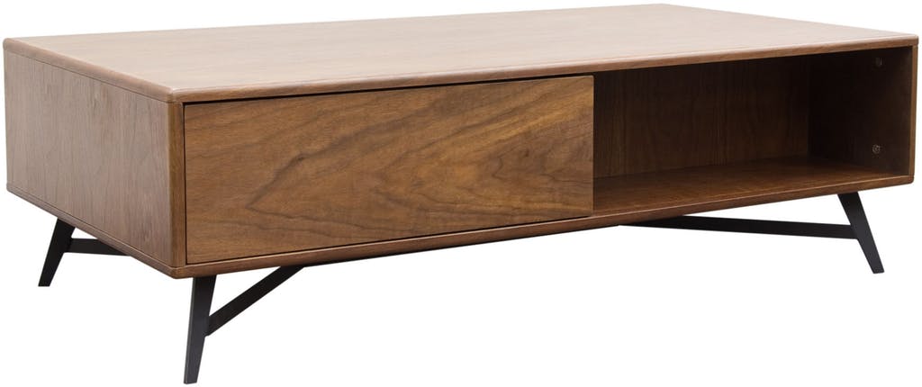 walnut rectangular coffee table