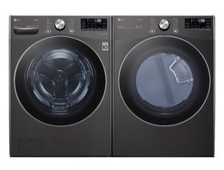 WM4200HBA | DLEX4200B - LG Front Load Laundry Pair Special With a 5.0 Cu Ft Washer and a 7.4 Cu Ft Dryer