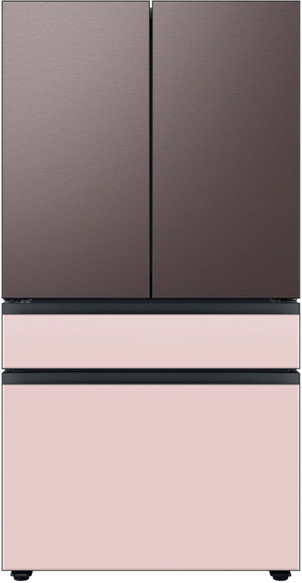 Samsung Bespoke 36" Pink Glass French Door Refrigerator Middle Panel 1