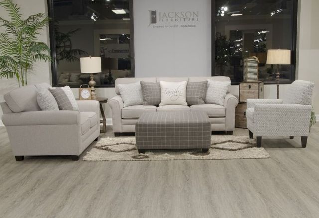 Jackson Furniture Lewiston Cement Sofa-3