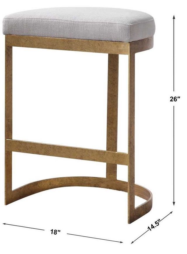 Uttermost® Ivanna Off-White Counter Height Stool 7