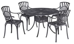 homestyles® Grenada 5-Piece Charcoal Outdoor Dining Set 