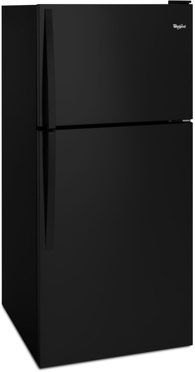 Whirlpool® 30 in. 18.2 Cu. Ft. Black Top Freezer Refrigerator-1