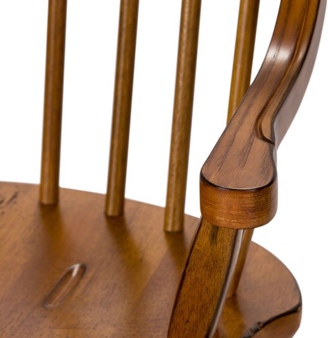 Liberty Furniture Treasures Rustic Oak Bow Back Arm Chair-3