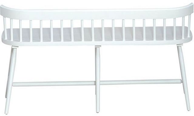 Liberty Palmetto Heights Two-Tone Shell White Low Back Spindle Bench-2