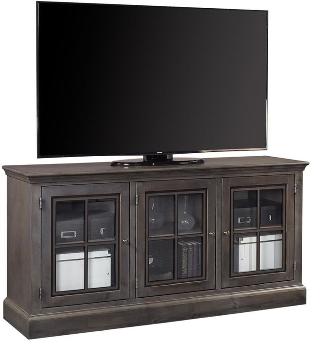Aspenhome® Churchill Ghost Black 66" Console with 3 Doors 0
