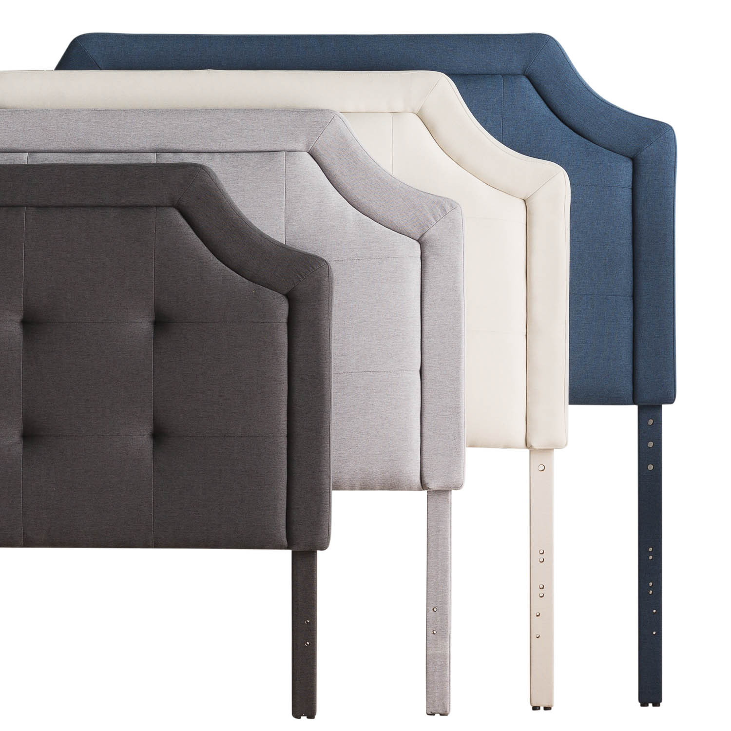 Malouf® Structures™ Atlantic Queen Scooped Square Tufted Upholstered ...