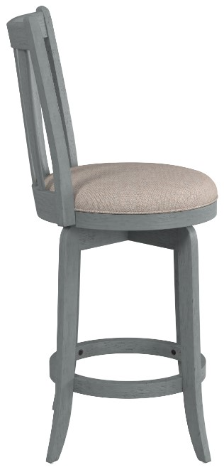 Hillsdale Furniture Savana Blue Wirebrush Swivel Counter Stool | Colder ...