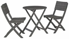 Signature Design by Ashley® Safari Peak 3 Pieces Gray Outdoor Table and Chairs Set