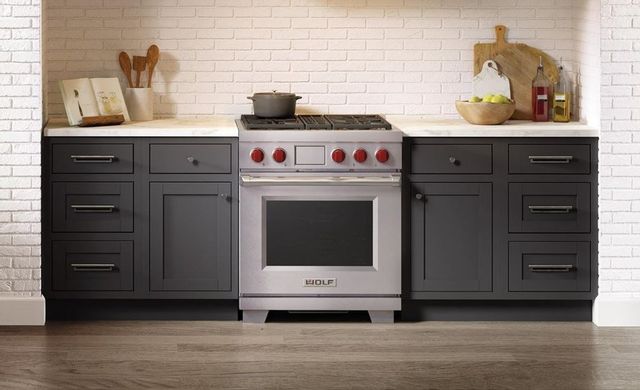 Wolf® 30" Stainless Steel Freestanding Dual Fuel Natural Gas Range-3