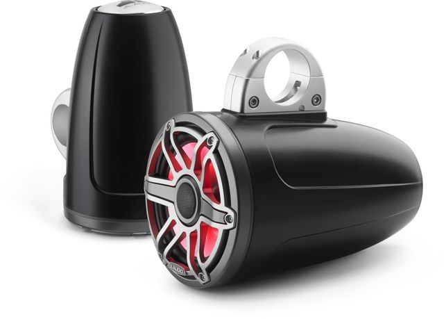 JL Audio® M6 7.7" Marine Enclosed Coaxial Speaker System with Transflective™ LED Lighting 5
