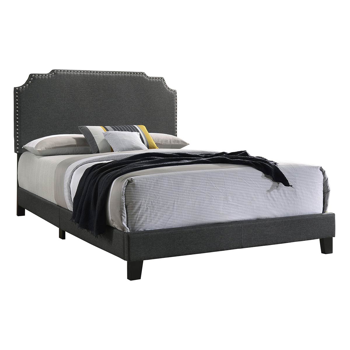 Coaster Tamarac Grey Full Upholstered Bed