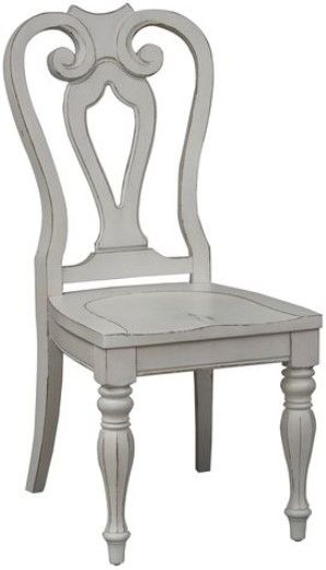 Liberty Magnolia Manor Opt 5 Piece Antique White Leg Table Set 3