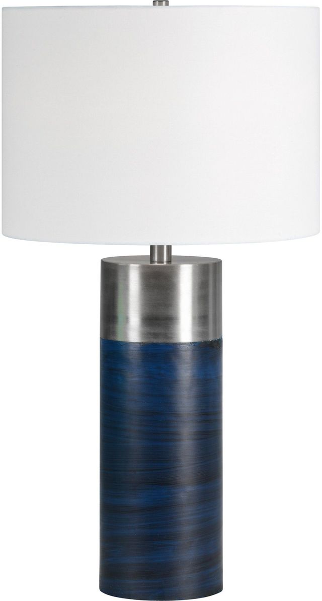 Renwil® Glint Blue And Antique Silver Plated Table Lamp 1